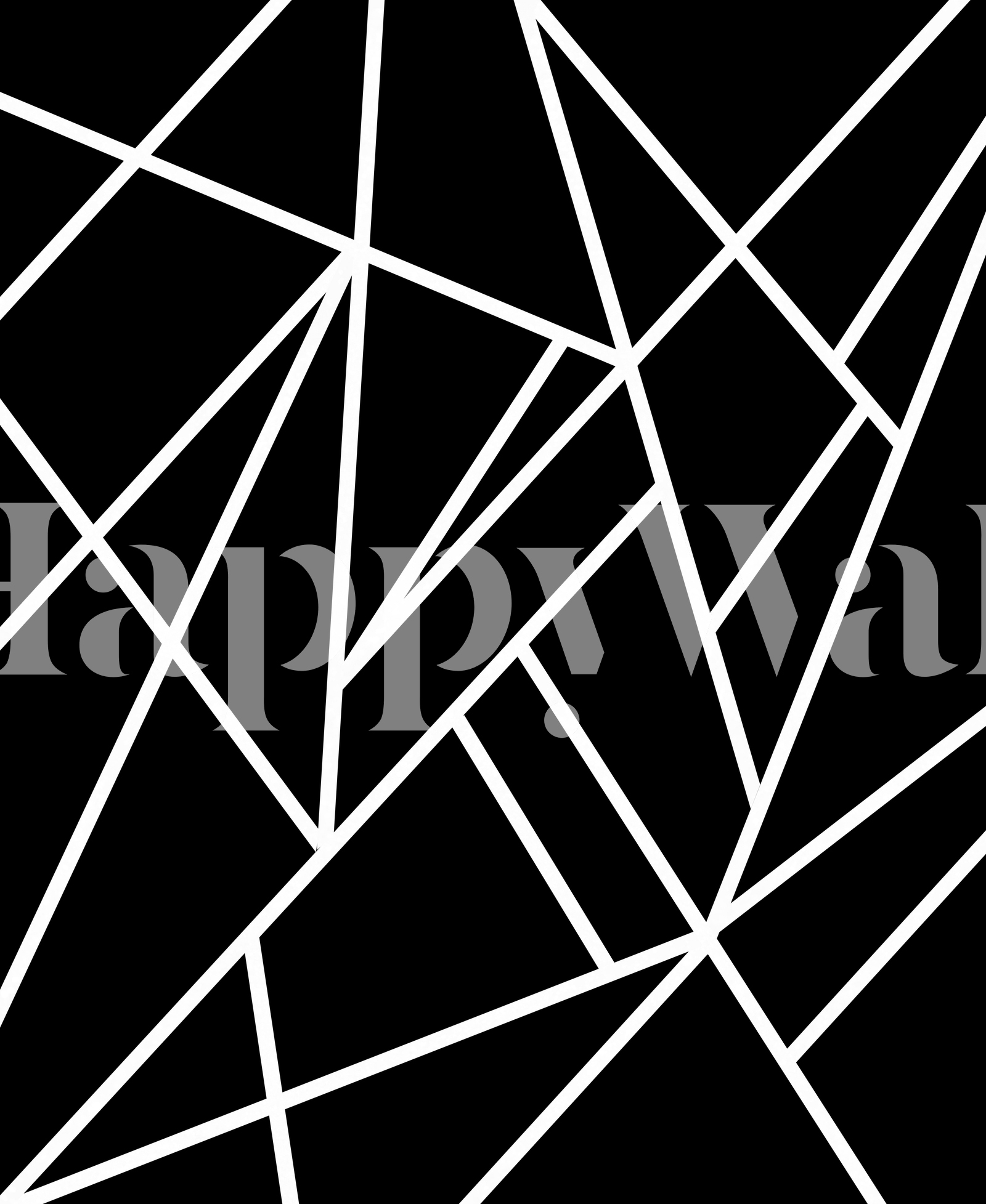 Classic Black & White Geo Wallpaper Happywall