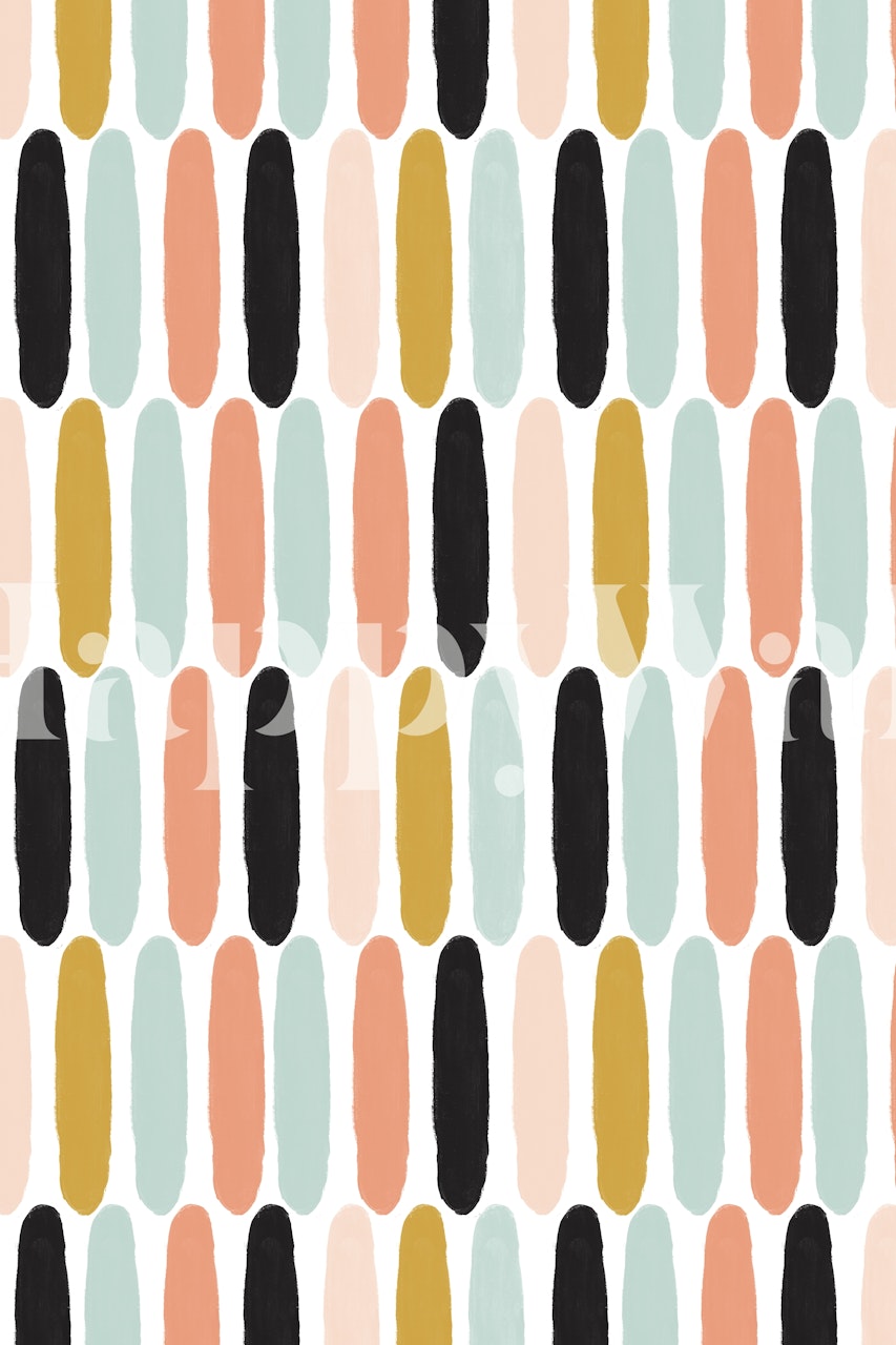 Scandi wallpaper decor esitelty huoneessa