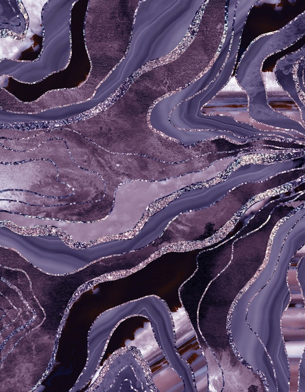 Lavender Mauve Agate Glitter 1