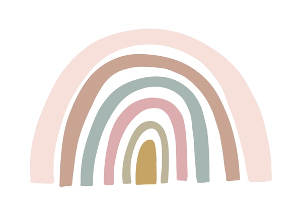 Pastel Pretty Rainbow