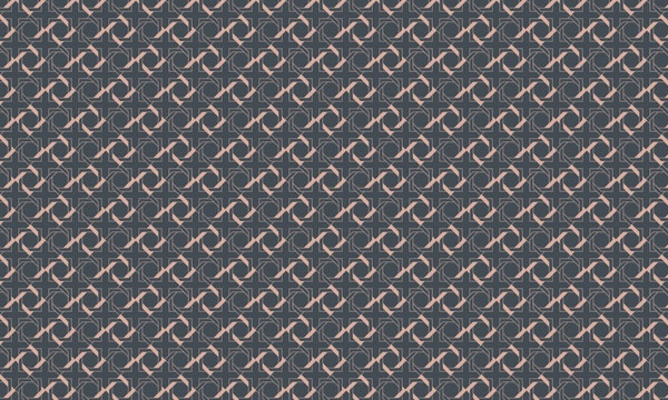 Art Deco Wall Charcoal Peach