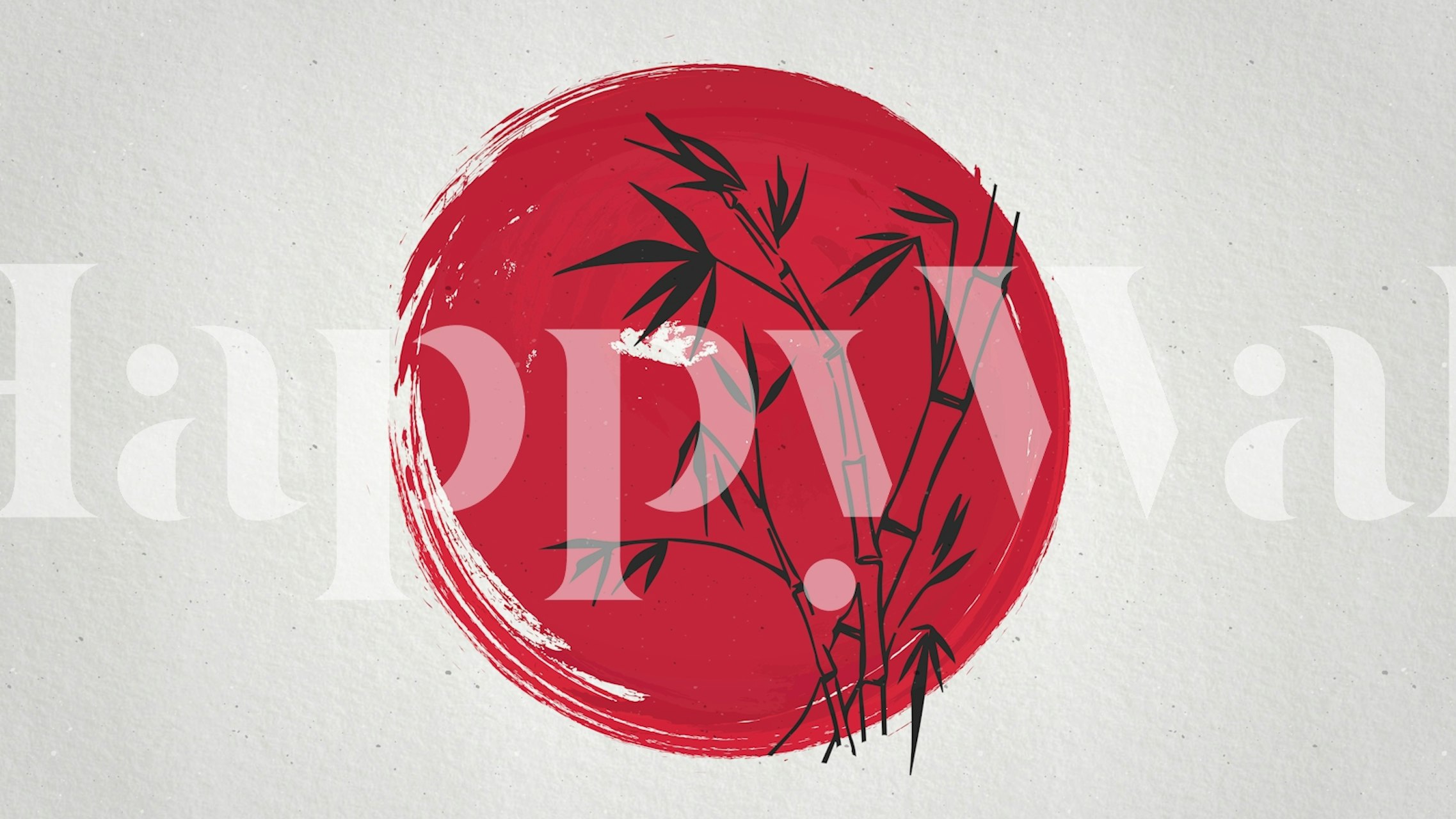 Papier peint Japanese Bamboo dans un cadre de pièce