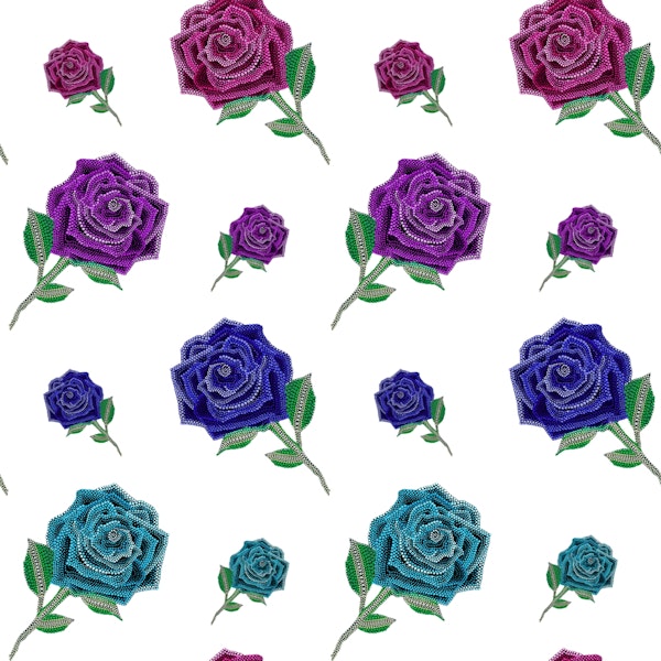 Rainbow Rose Repeat