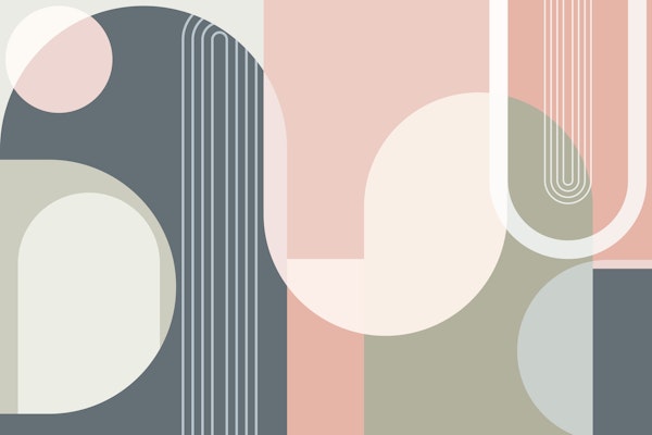 Mid Century Abstract Arches 1