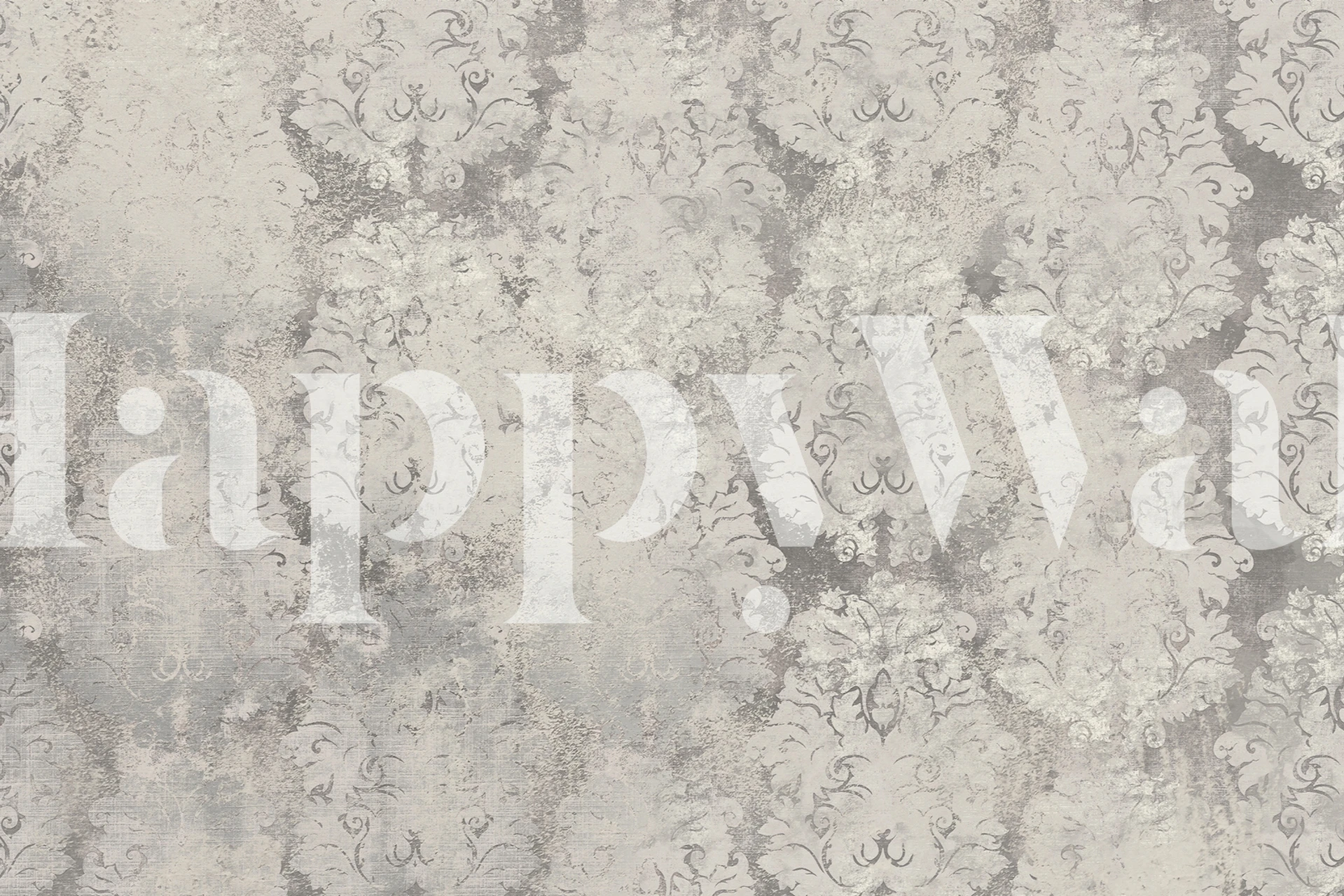 Antique Damask Beige Taupe tapeta v pokoji