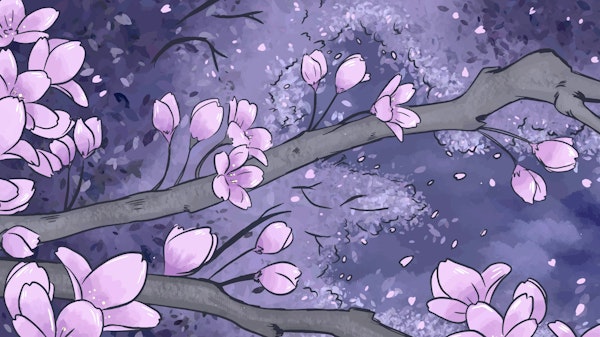 Japanese Spring Landscape