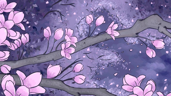 Japanese Spring Landscape