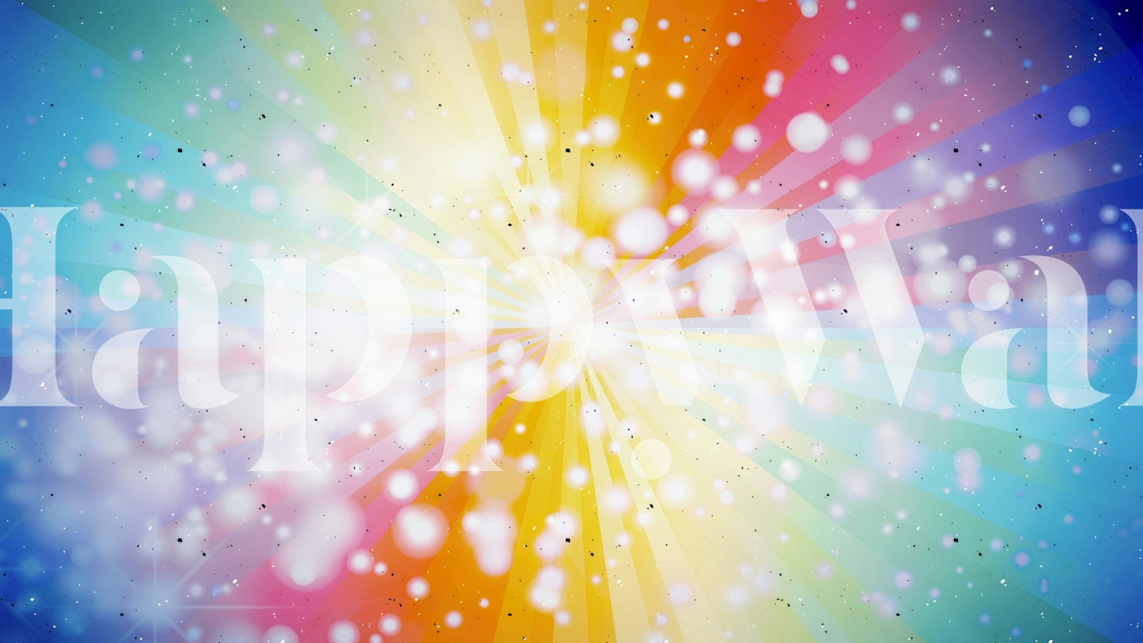 Ταπετσαρία Vibrant Rainbow εμφανιζόμενη σε ένα δωμάτιο