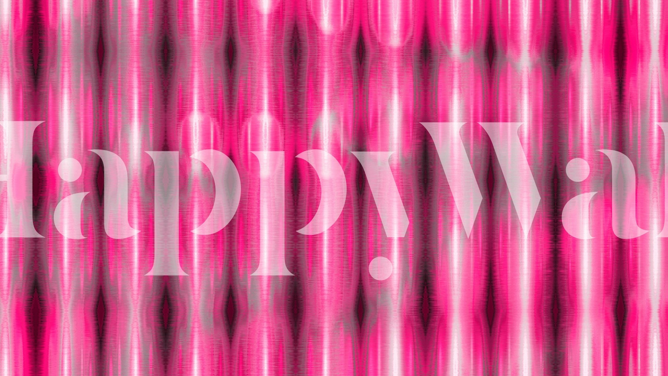 Pink Northern Lights wallpaper in a room