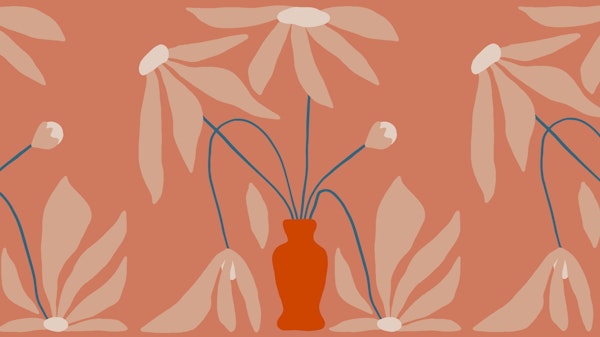 Large Mid Century Florals