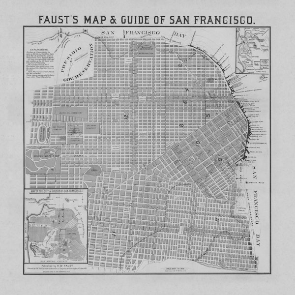 San Francisco Vintage Map