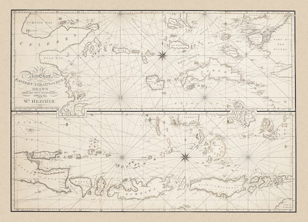 Vintage Map Indonesia 1800