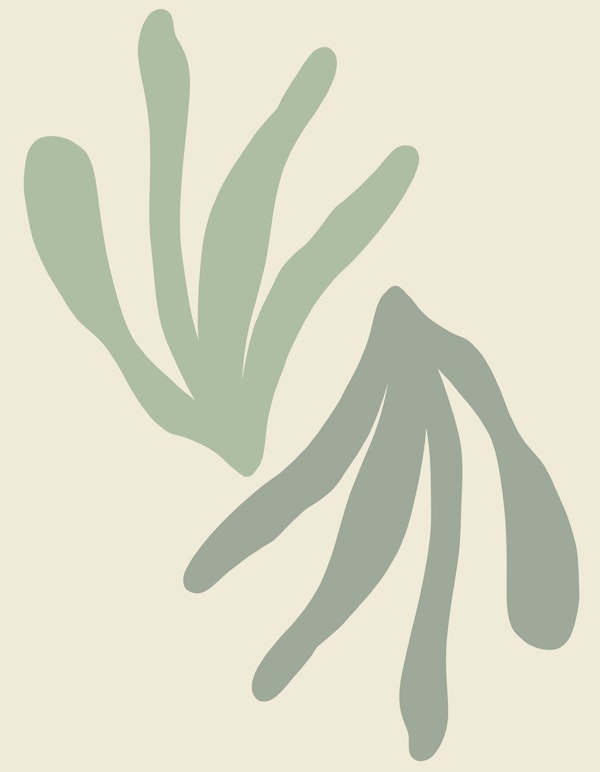 Abstract Botanical Leaves 1a