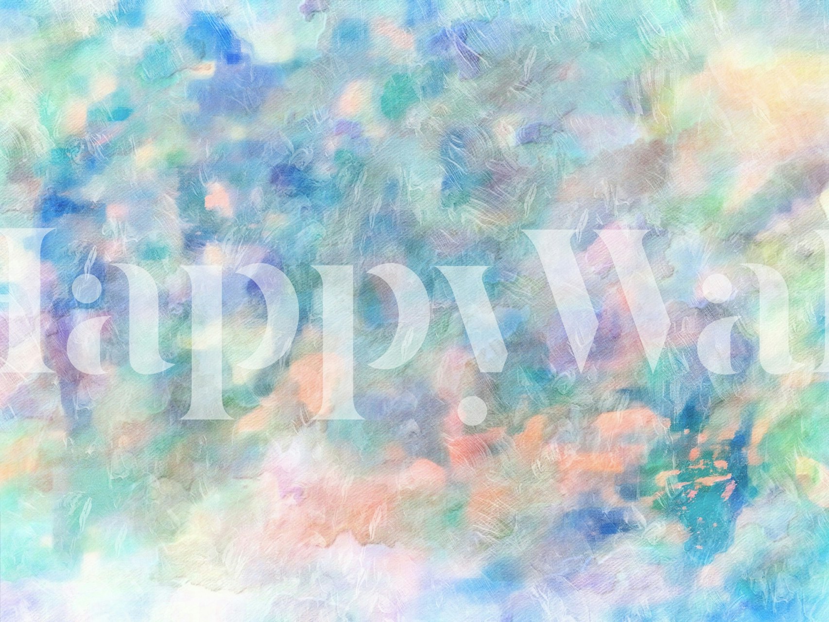 Abstract pastel design in soft colors on wallpaper