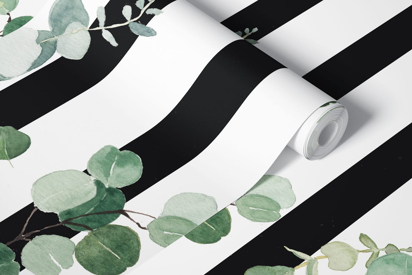 Botanical Stripes wallpaper roll