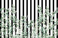 Botanical Stripes papel de parede