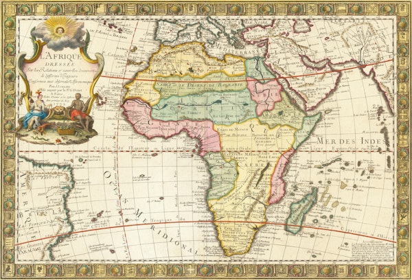 1732 Ancient Africa Map