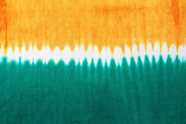 Yellow and green tie dye