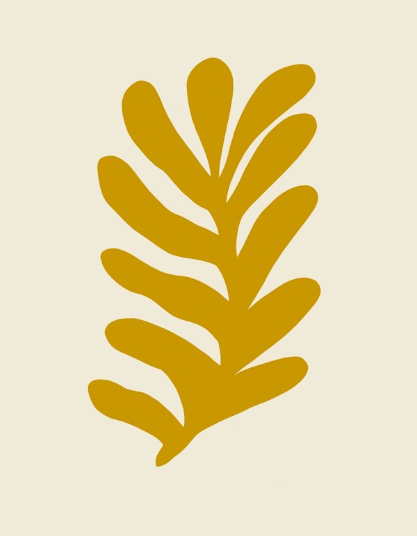 Abstract Seagrass Ochre 1