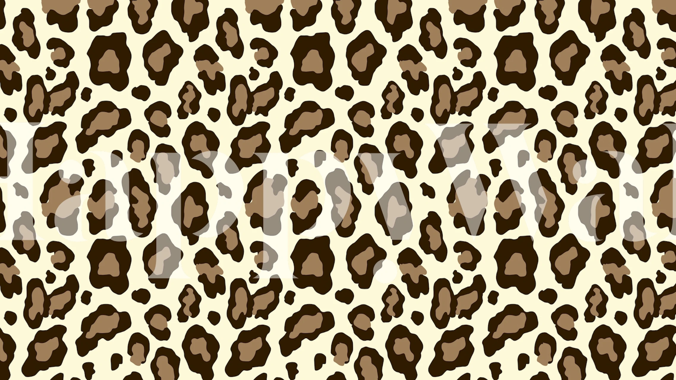 Carta da parati Animal Print in un interno elegante