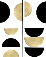 Sun and Moon Geometric 1 tapete