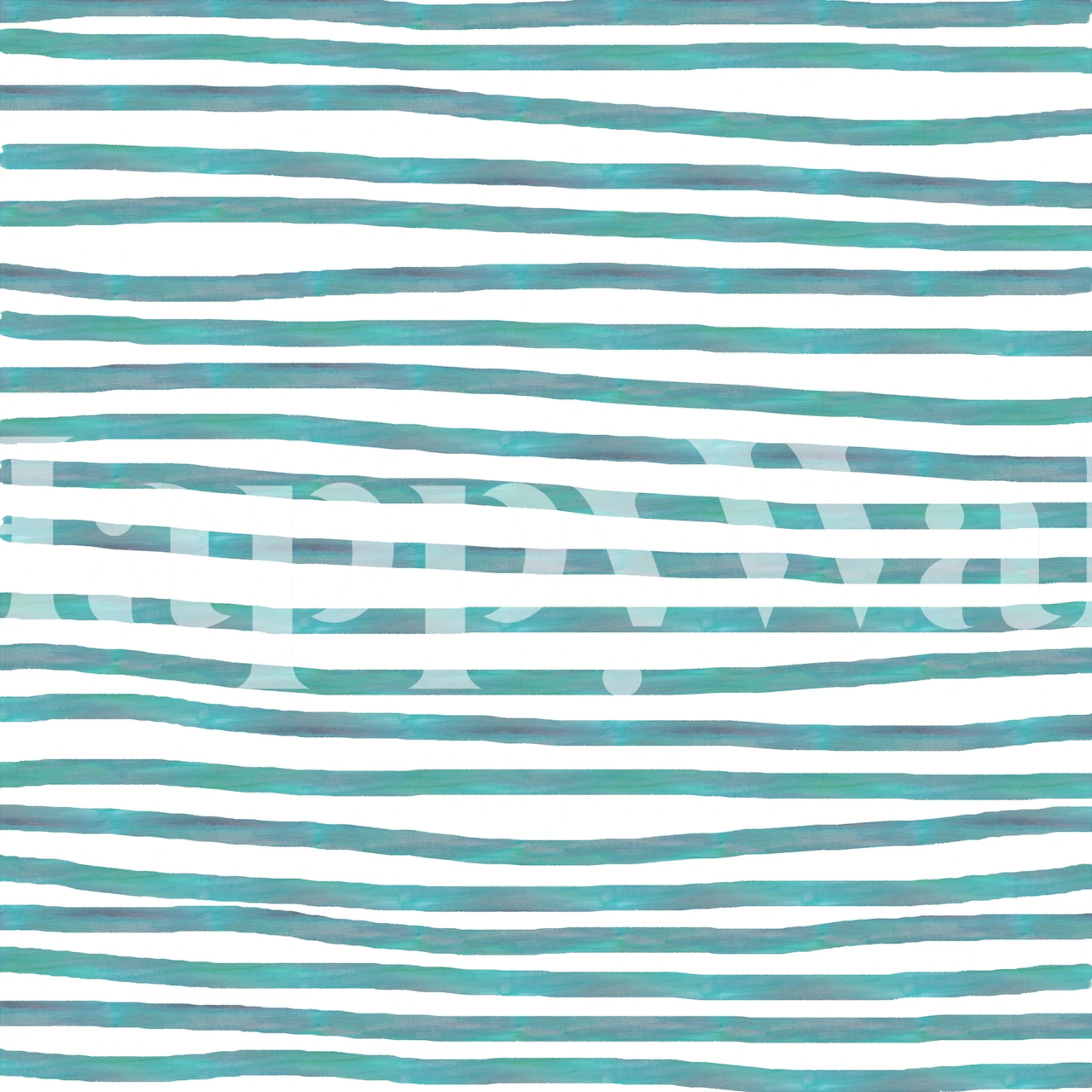 Ocean green striped wallpaper in a modern design