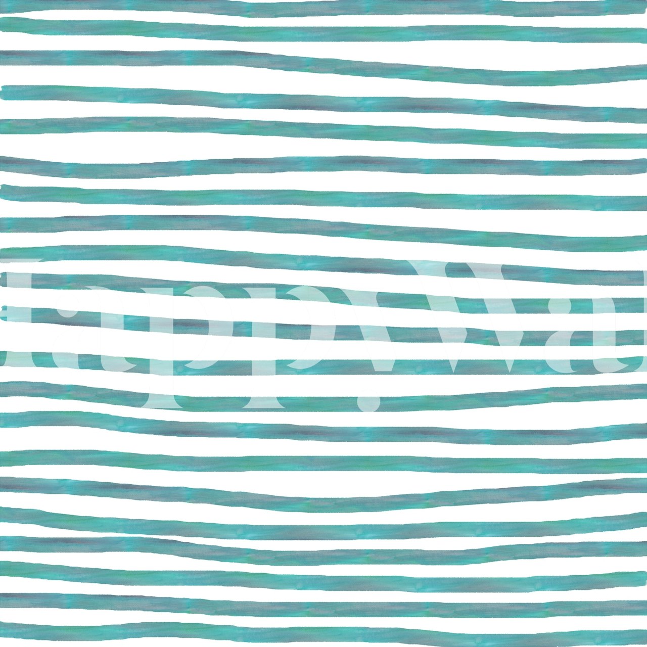 Ocean green striped wallpaper in a modern design