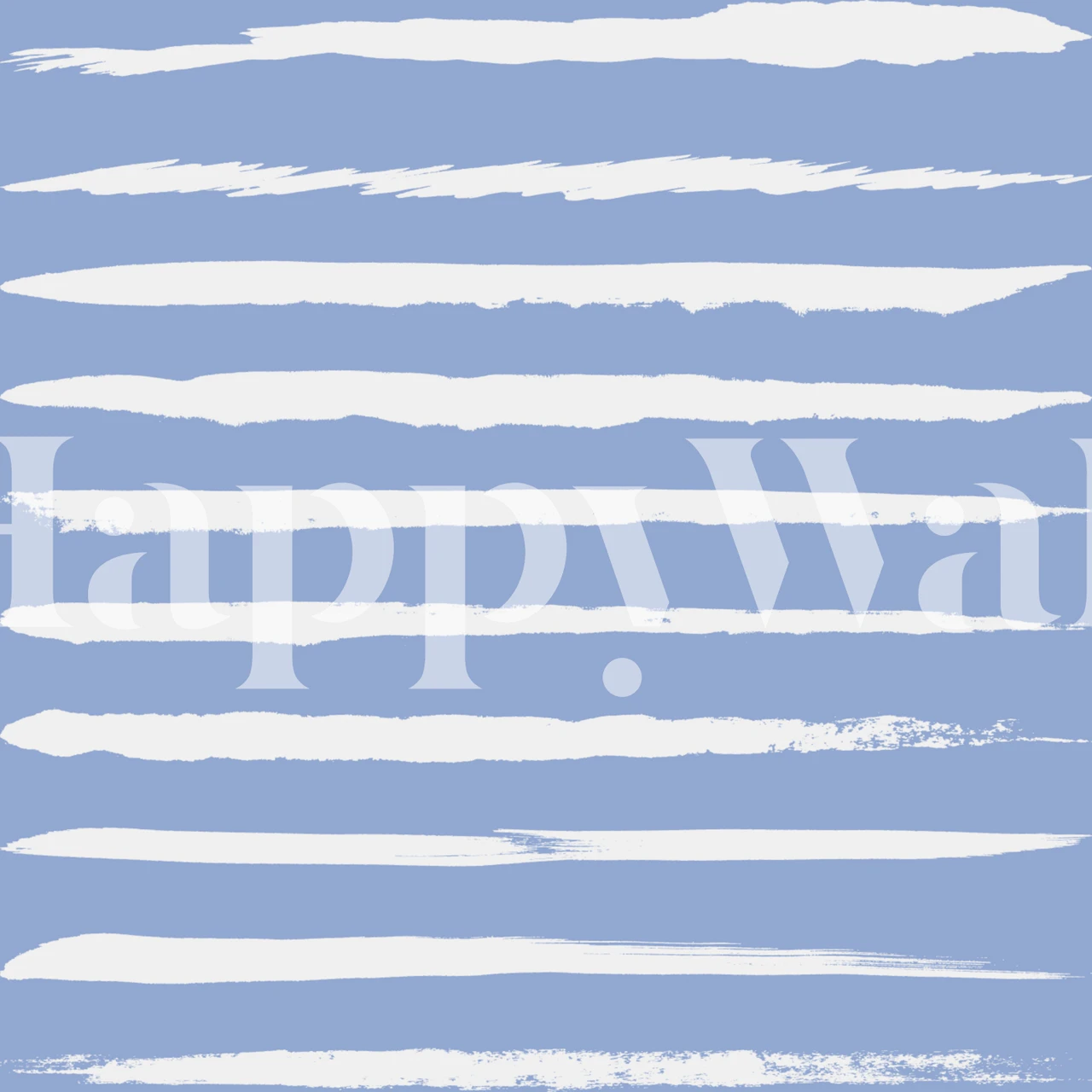 Light blue and white irregular stripes wallpaper