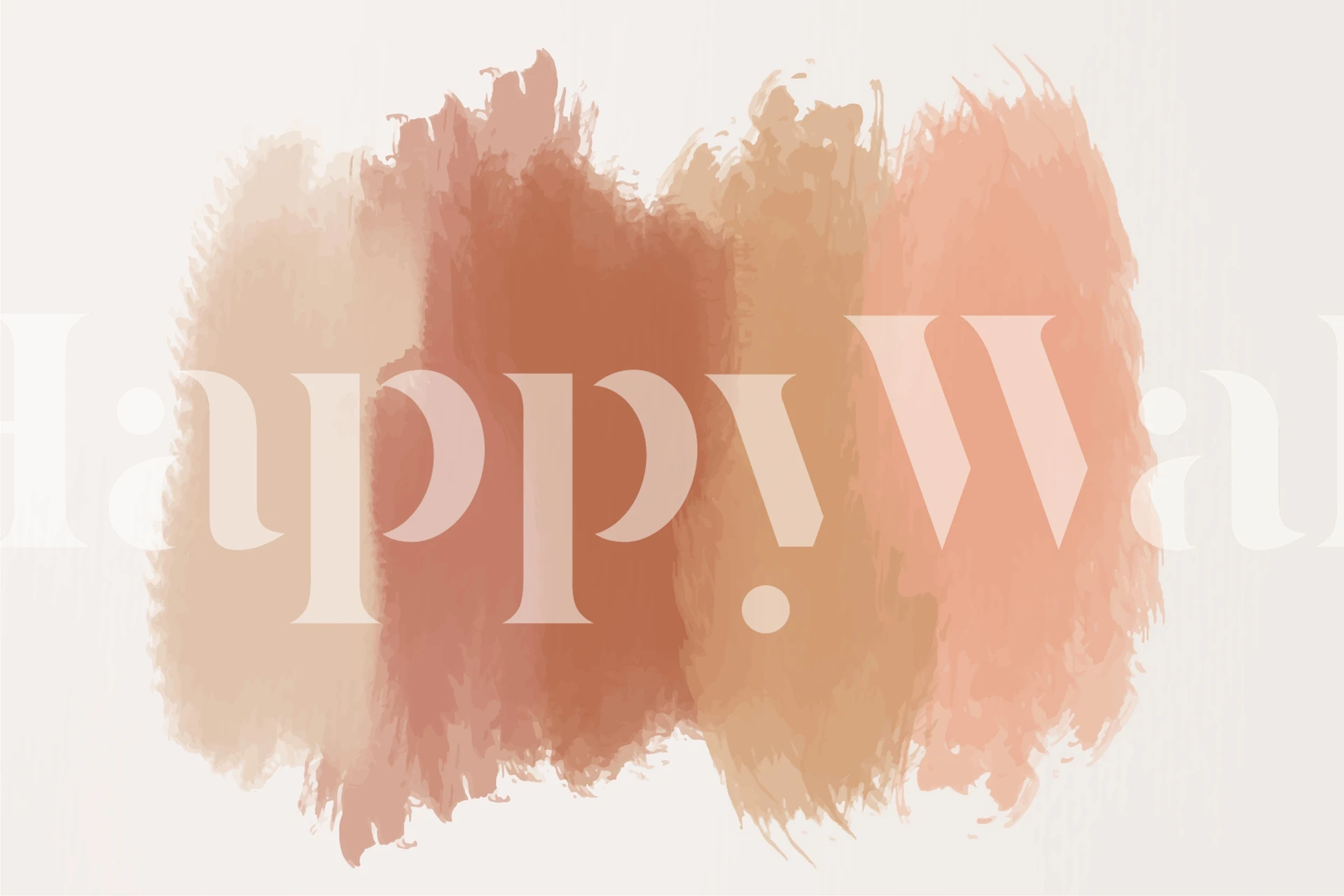 Earthy tones brush stroke wallpaper in warm colors