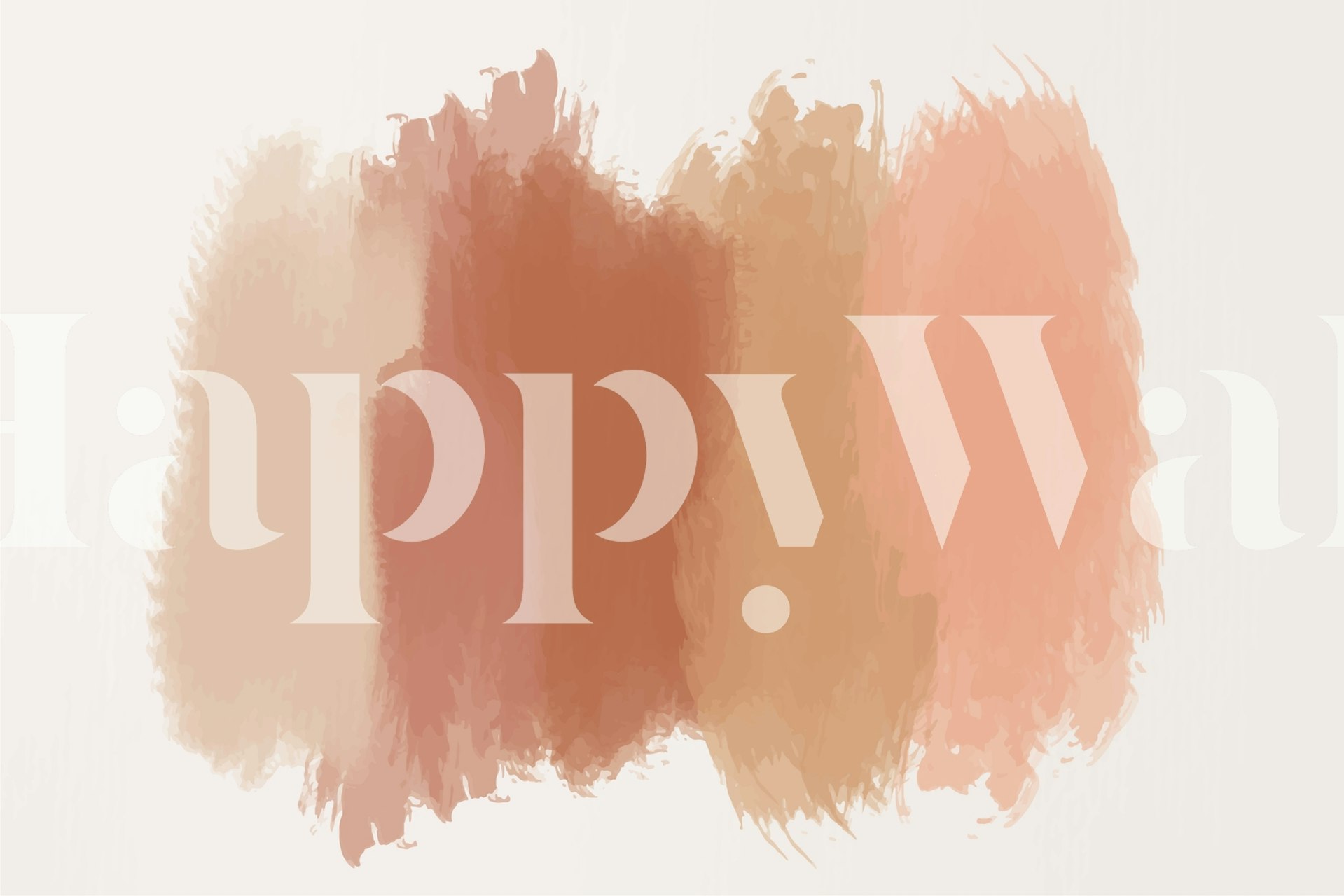 Earthy tones brush stroke wallpaper in warm colors