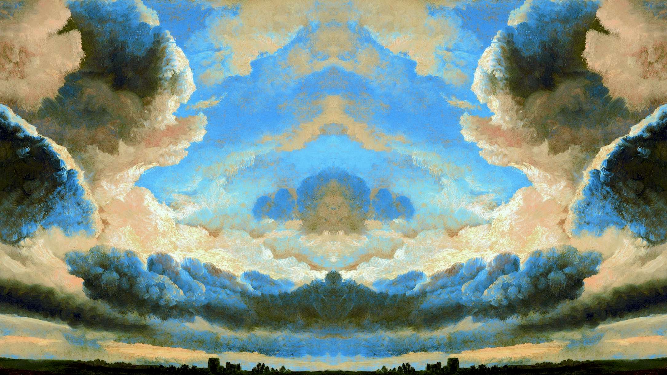 Renaissance Clouds wallpaper Happywall