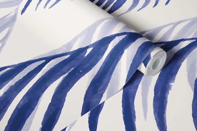 Blue Palm Leaveswallpaper roll