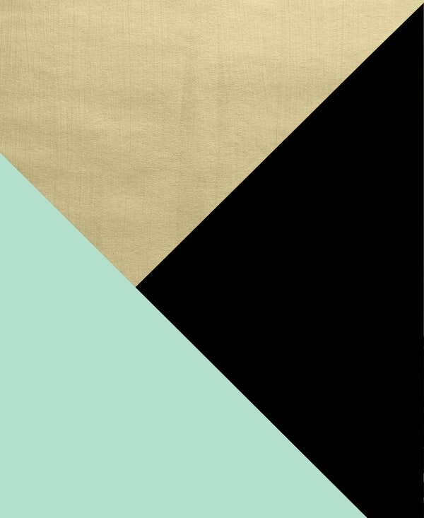 Gold Mint  Black Geometric 1