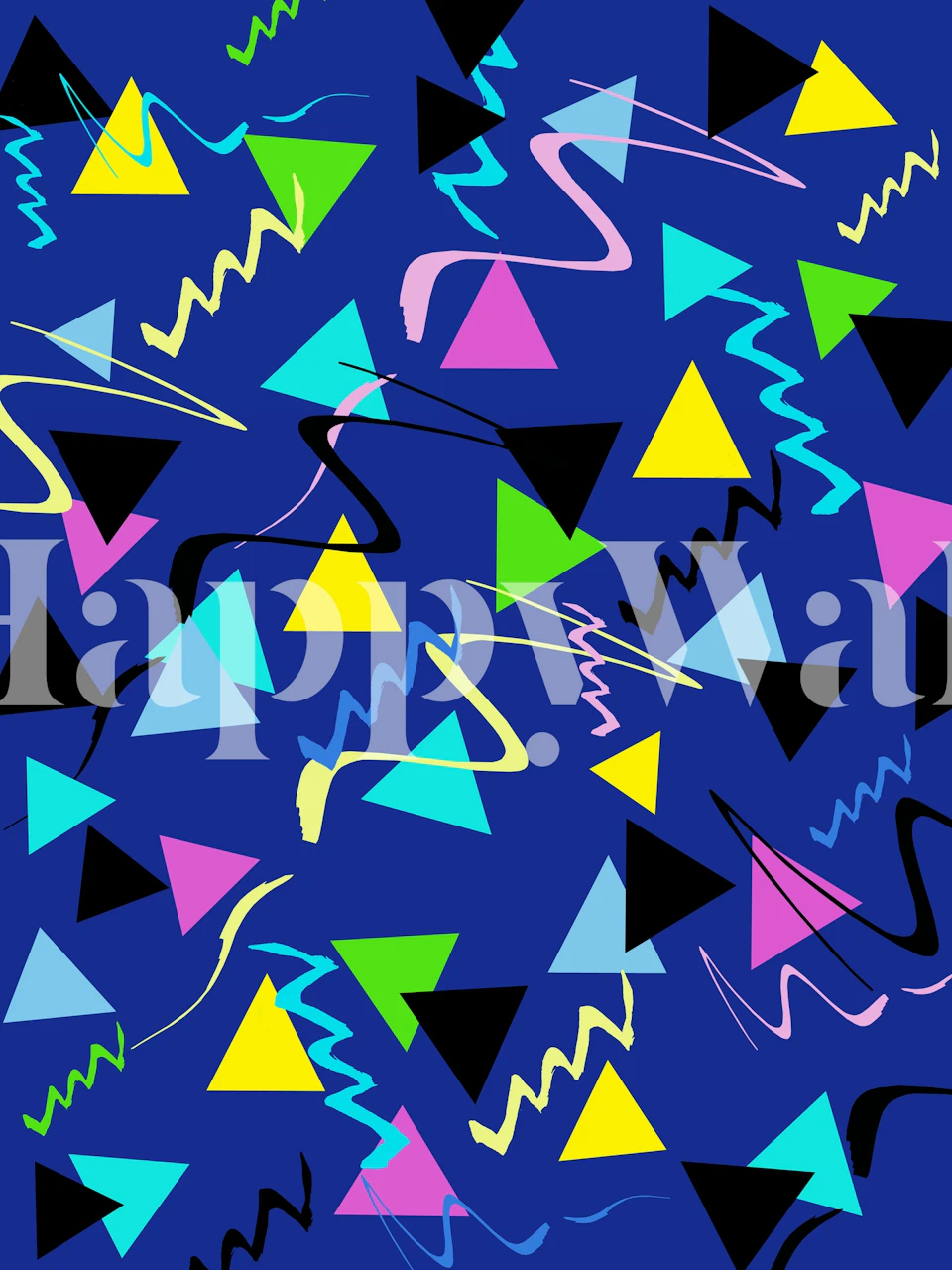 80s Groovy Neon Vibes wallpaper design