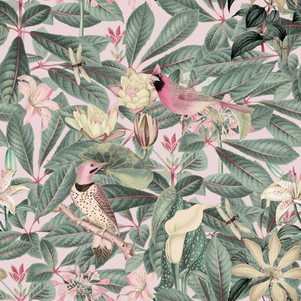 Birds Summer Pastel Paradise
