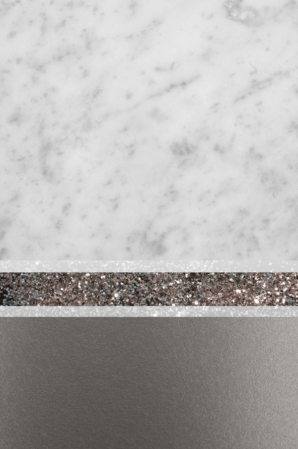 White Marble Silver Stripe 1