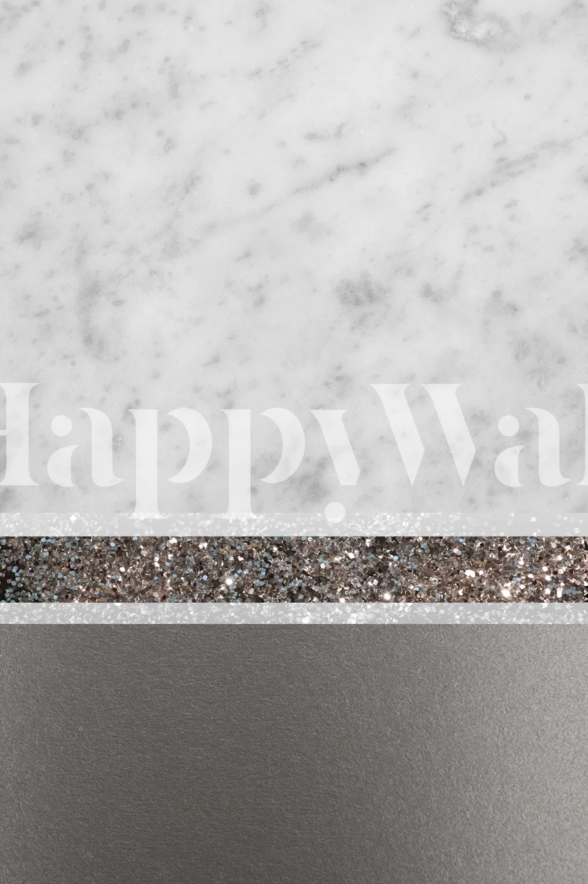 Tapeta White Marble z wzorem srebrnych pasków