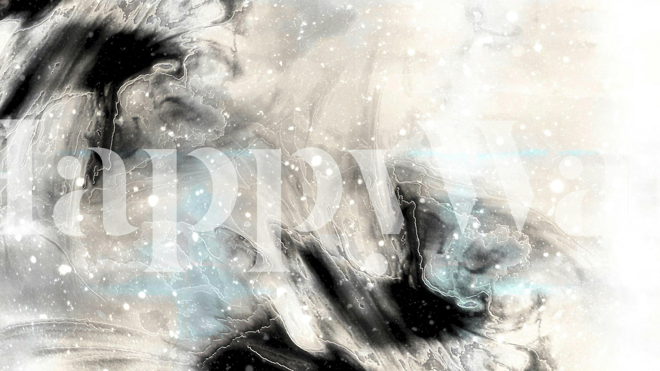 Waves Alcohol Ink wallpaper design in a room