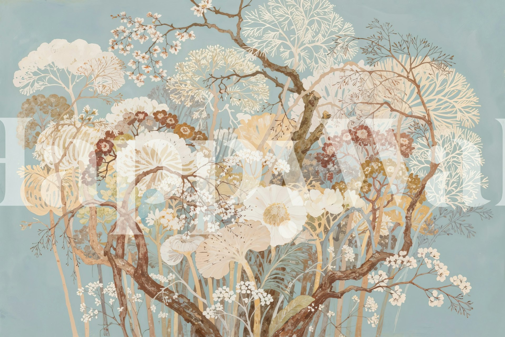 Perinteinen japanilainen shoji-ovi, joka avautuu zen-puutarhan seinämaalaukseen