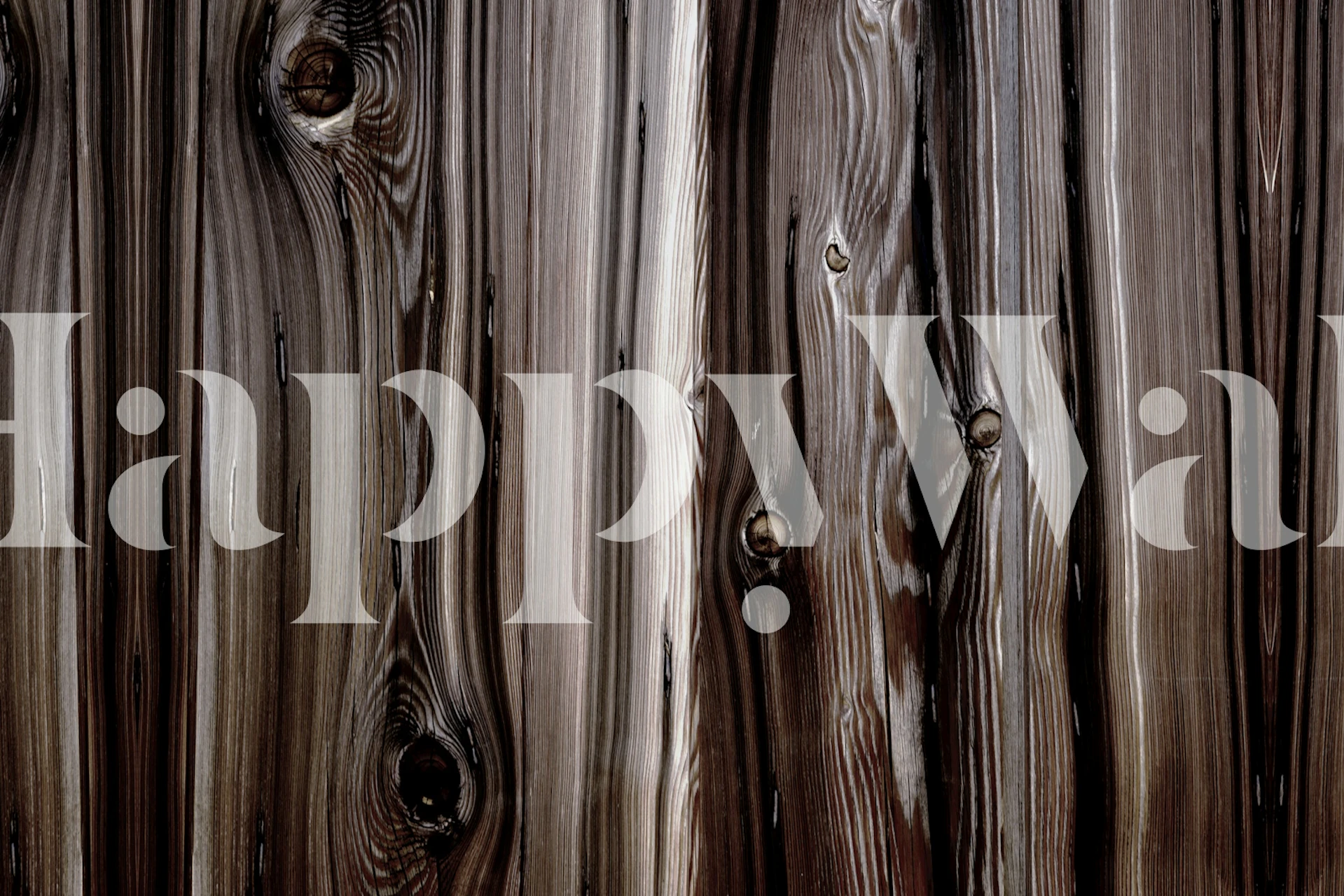 Close-up texture of a Wooden Nordic Design wall mural with detailed wooden plank appearance