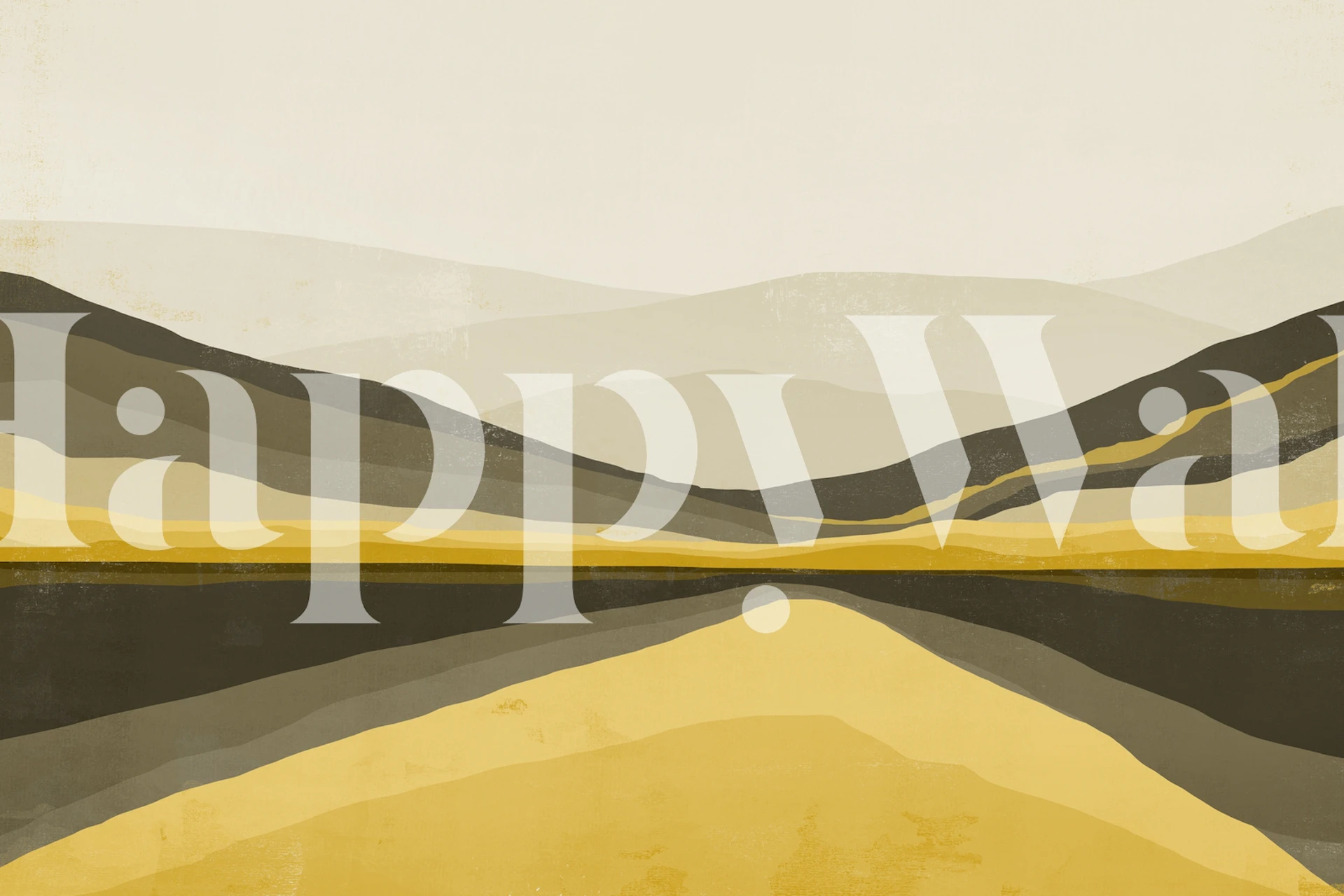 Šarena Landscape tapeta u sobi