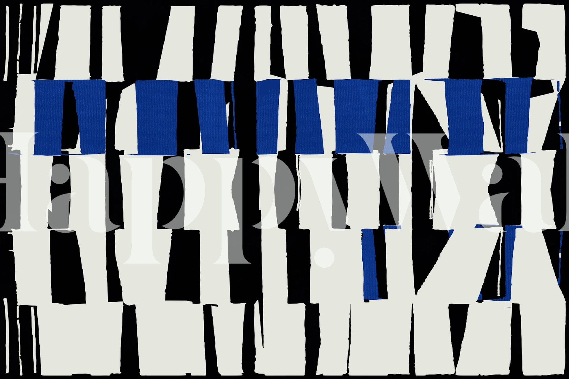 Modern Abstract Line 3 wallpaper in a room