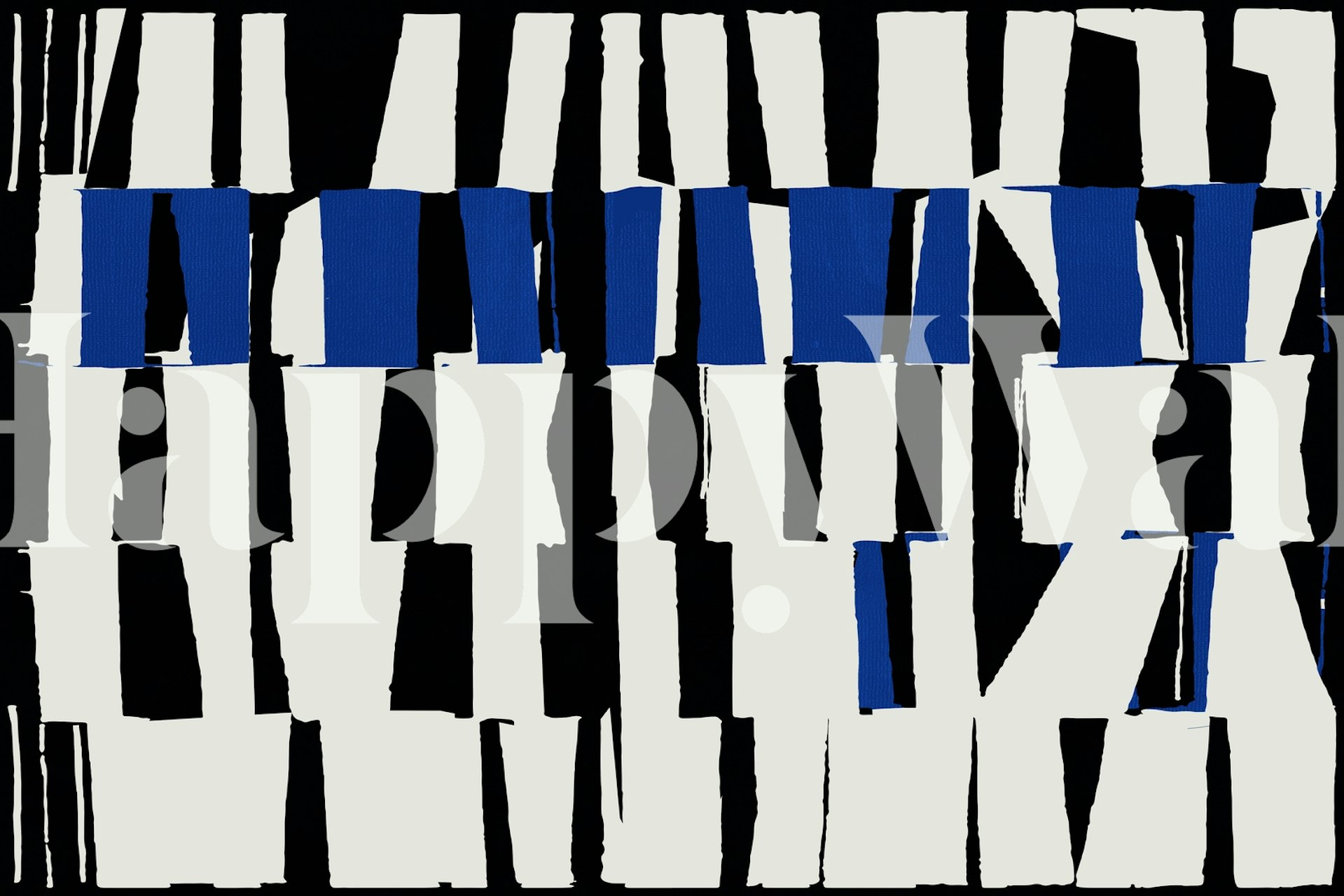 Modern Abstract Line 3 wallpaper in a room