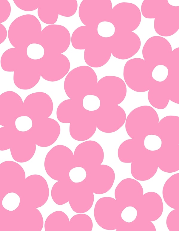Retro Pink Daisies 1