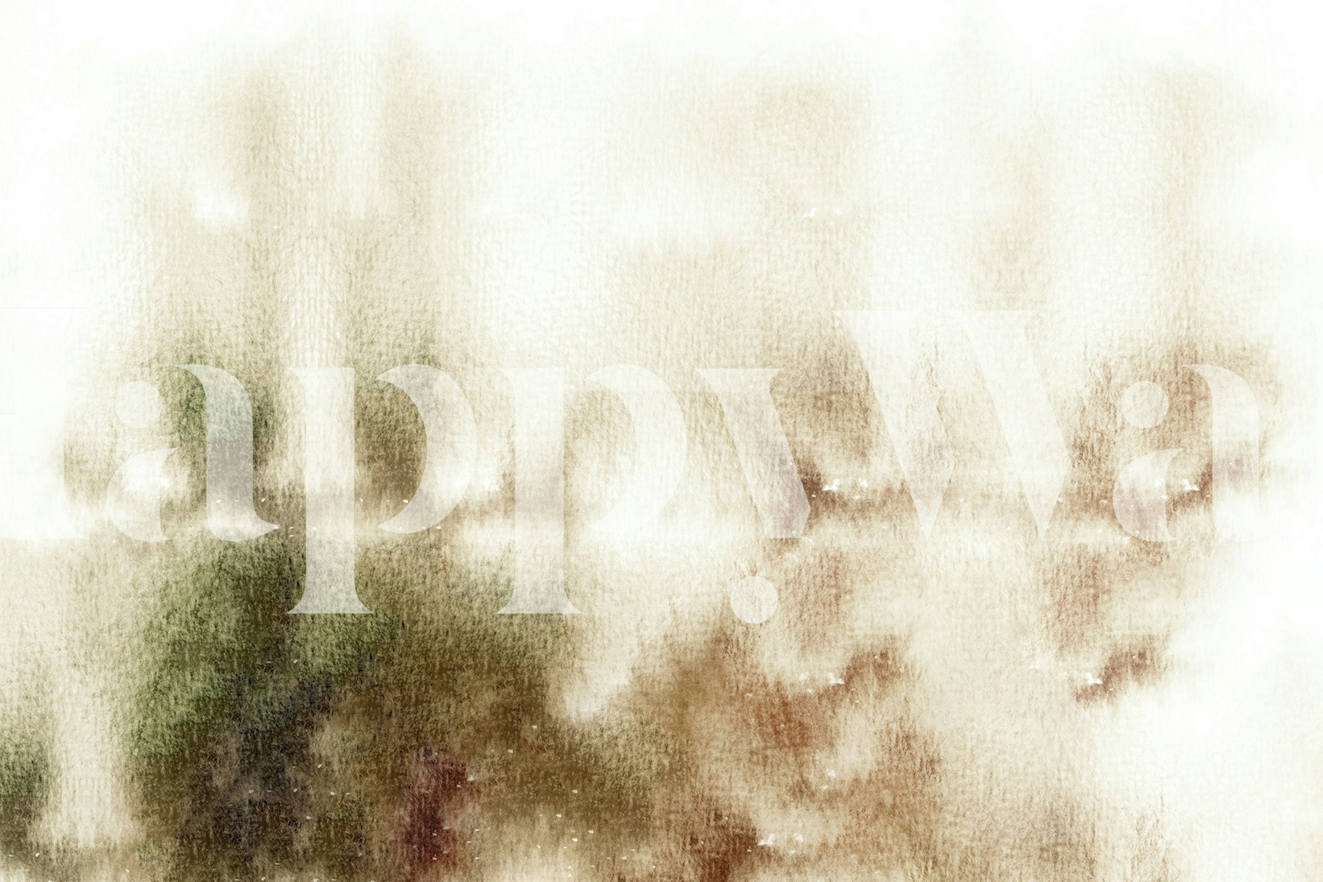 Ταπετσαρία Watercolor Forest Landscape σε ένα δωμάτιο