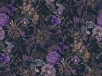 Purple Flower Jungle tapete