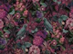 Burgundy Flower Jungle