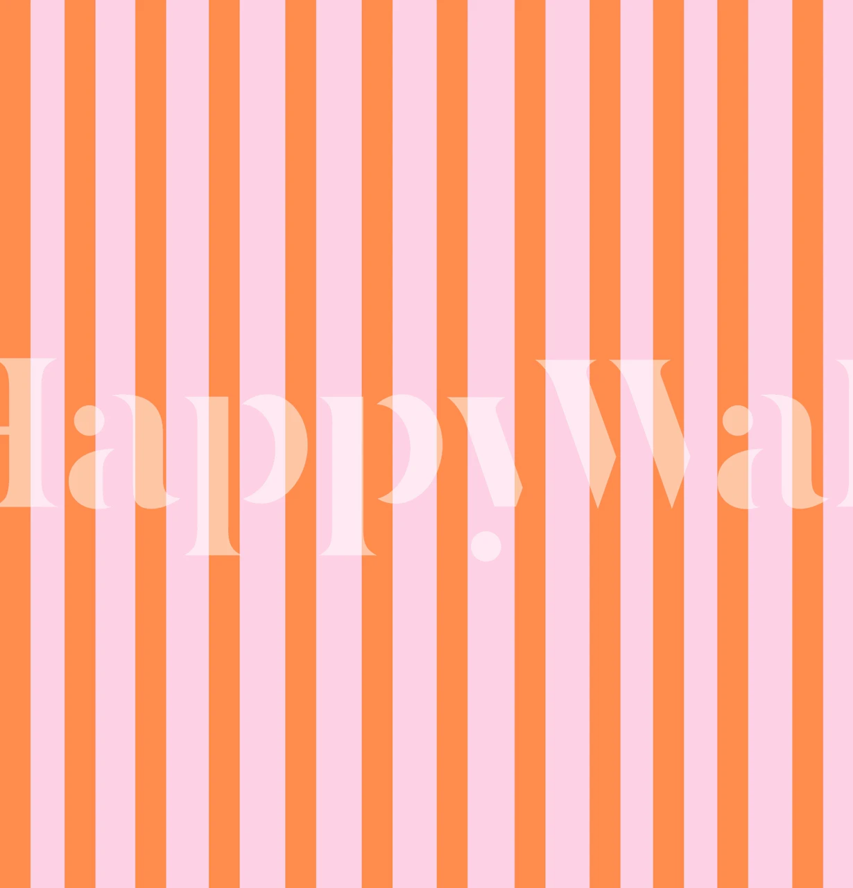 Pink and orange striped wallpaper with vertical lines