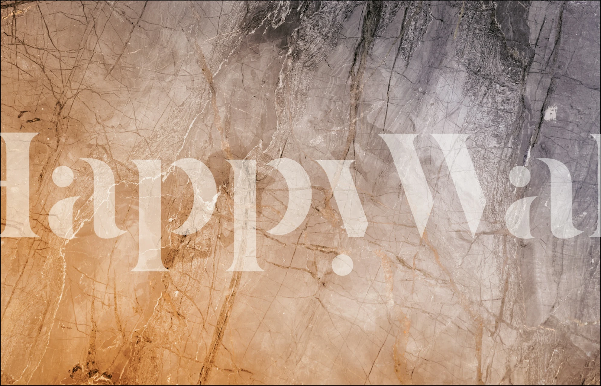 Ombre marble wallpaper with peach and gray tones in a modern style