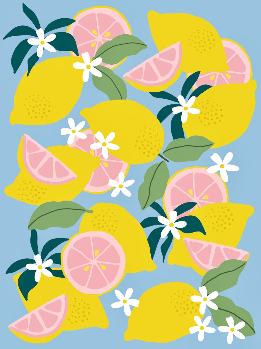 Buy Pink Lemonade Wallpaper Online | Happywall